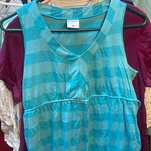 Motherhood maternity till striped tank top